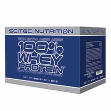 100% Whey Protein en sachets Scitec